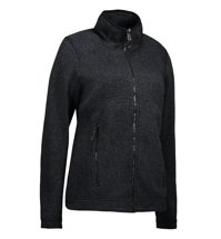 Damens Zip'n'mix Melange Fleece Fleece Charcoal Melange Marke, Graphite