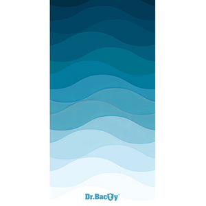 Dr.Bacty 70x140 beidseitig schnell trocknendes Handtuch - Waves