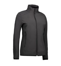 Frauen Softshell Jacke silber grau durch ID, grau