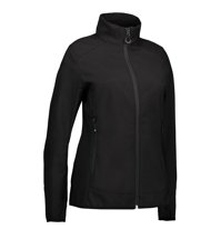 Frauen Softshell schwarz, schwarz schwarz