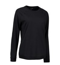 Frauen lässig Kern o-neck schwarz id, schwarz