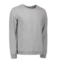 Herren Casual Core O-Neck Grey Melange ID Marke, Grau