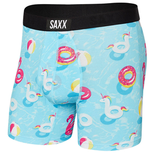 Herren-Schnelltrocknungs-Boxershorts SAXX VIBE Boxer Brief - blau