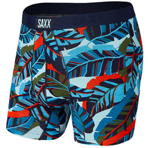 Herren-Schnelltrocknungsboxershorts SAXX VIBE Boxer Brief - Blätterblau