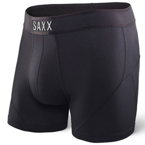 Herren-Sportboxershorts SAXX KINETIC Boxer Brief - schwarz