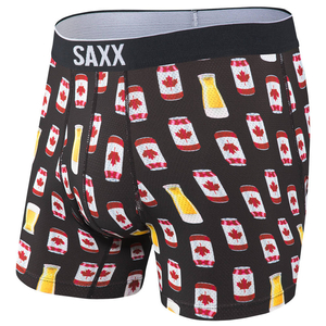 Herren-Sportboxershorts SAXX VOLT Boxer Brief kanadischer Lager - schwarz