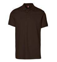 Herren -Stretch Poloshirt -Mocca