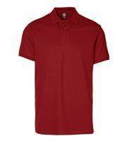 Herren Stretch Poloshirt rot