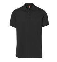 Herren Stretch Poloshirt schwarz