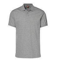 Herren Stretch Poloshirtgrau Melange