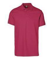 Herrendehnung Poloshirt Cerise