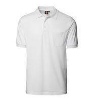 Klassiker Polo T -Shirt Pocket ID, weiß