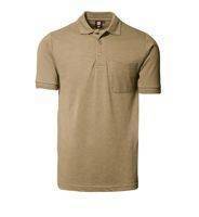 Klassische Polo T -Shirt -Taschen -ID, Beige