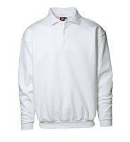 Klassisches Polo Sweatshirt Weiß