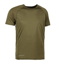Männliches t -Shirt Active Oliven Melange Brand ID - Olive