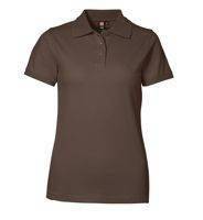 Piqué Polo -Hemd Stretch Mocca