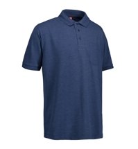 Polo Pro Wear T -Shirt Blue Melang Tasche von ID, Blau