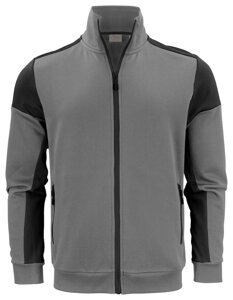 Reißverschluss-Sweatshirt Prime Sweatvest von der Marke Printer - Grau – Schwarz