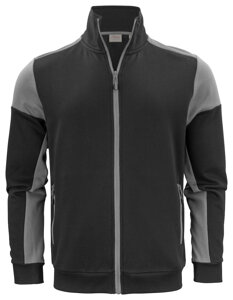 Reißverschluss-Sweatshirt Prime Sweatvest von der Marke Printer - Schwarz – Grau
