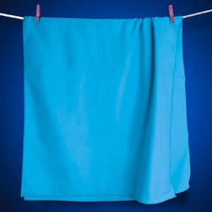 Schnelltrocknendes doppelseitiges handtuch Dr.Bacty 60x130 - blau
