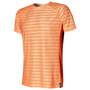 Sportliches Herren-T-Shirt mit kurzen Ärmeln aus Recyclingmaterial SAXX HOT SHOT - orange.