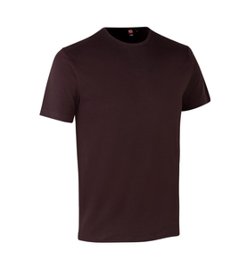 T-Shirt Interlock, Marke ID - Dunkelbordeaux