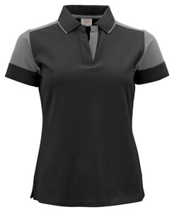 T-Shirt Polo Prime Polo Lady von der Marke Printer - Schwarz - Grau