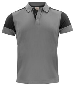 T-Shirt Polo Prime Polo von der Marke Printer - Grau - Schwarz