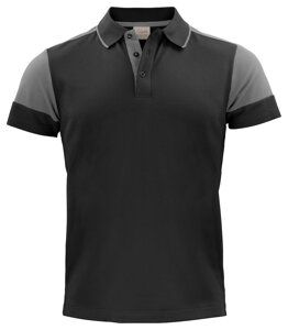 T-Shirt Polo Prime Polo von der Marke Printer - Schwarz - Grau
