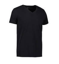 T-Shirt V-Ausschnitt T-Shirt von ID-Black