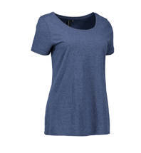 T -Shirt t -Shirt mit einer runden Ausschnittsausweise -Blau