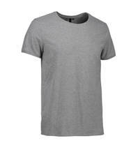 T -Shirt t -Shirt mit einer runden Ausschnittsausweise -grau