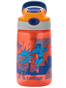 Trinkflasche für Kinder - Becher für Kinder Contigo Gizmo Flip 414ml - Nektarine Superhero