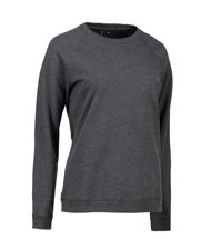 Women's Casual Core O-Neck Charcoal Melange Brand ID, Graphite