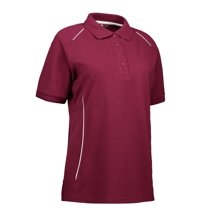 Women's Polo Pro Wear T -Shirt Bordeaux Brand ID, Burgundy