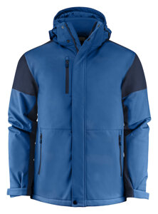 Zweifarbige gefütterte Softshelljacke Prime Padded Softshell von Printer - Blau - Dunkelblau.