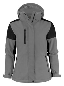 Zweifarbige wattierte Softshelljacke Prime Padded Softshell Lady von Printer - Grau.