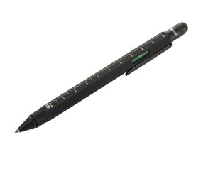 kugelschreiber mit mehrfachfunktion TROIKA construction - schwarz
