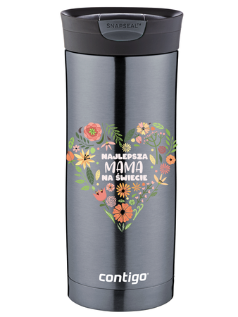 Contigo Huron 470ml Thermobecher - Beste Mutter - Gunnmetal