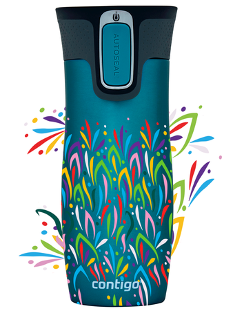 Contigo West Loop 2.0 470ml Thermobecher - Türkis - Flores