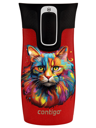 Contigo West Loop Mini 300ml Thermobecher - Katze - Goji Berry