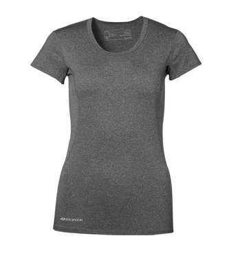 Damen-ID-Marke T-Shirt, graue Melange