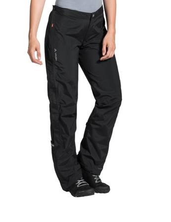 Damen Regenfischhose Vaude Yaras Regen Zip III - Schwarz