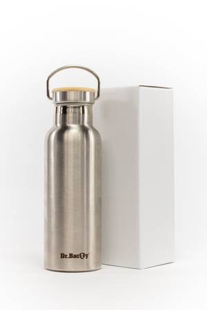 Dr.Bacty Iris 500 ml Thermoflasche aus Stahl - Silber