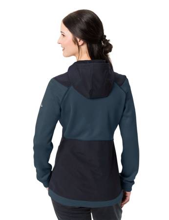 Frauensportjacke mit Vaude Tremalzo Wolle - Marineblau