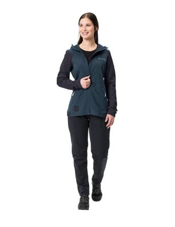 Frauensportjacke mit Vaude Tremalzo Wolle - Marineblau