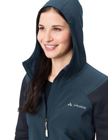 Frauensportjacke mit Vaude Tremalzo Wolle - Marineblau