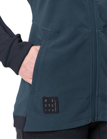 Frauensportjacke mit Vaude Tremalzo Wolle - Marineblau