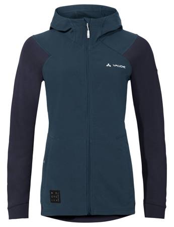 Frauensportjacke mit Vaude Tremalzo Wolle - Marineblau