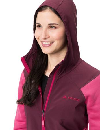 Frauensportjacke mit Vaude Tremalzo Wolle - rot